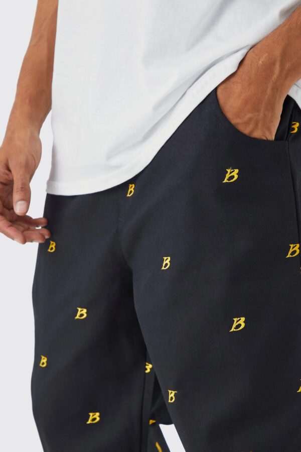 Boohoo Pantalon Ample à Broderie – Image 2