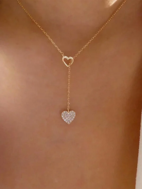 Collier pull simple chaîne réglable en forme de Y, 1 pièce – Image 2