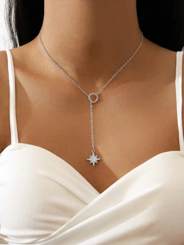Collier pull simple chaîne réglable en forme de Y, 1 pièce – Image 5