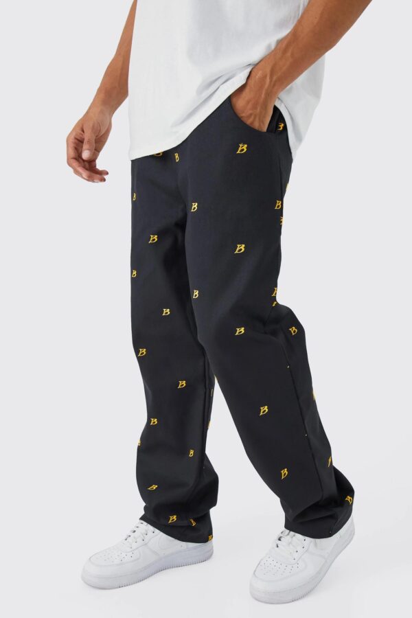 Boohoo Pantalon Ample à Broderie