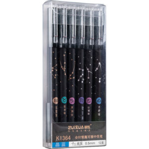 BRAWL ATHLETIX 12 pièces stylos à gel effaçables Constellation 0.5mm stylo à encre noire