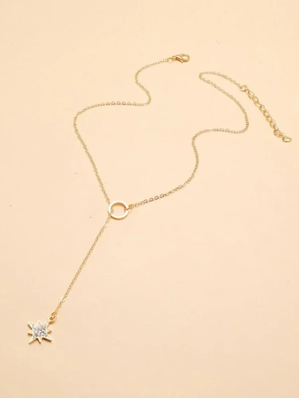 Collier pull simple chaîne réglable en forme de Y, 1 pièce – Image 6