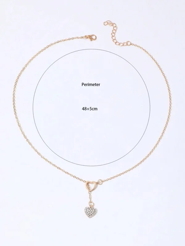 Collier pull simple chaîne réglable en forme de Y, 1 pièce – Image 3