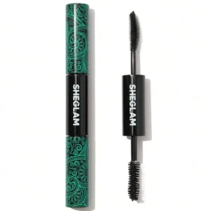 SHEGLAM 2 en 1 noir volume et longueur Mascara longue durée imperméable à double extrémité Maquillage des yeux