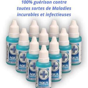 Quand il y a une bonne nouvelle, il faut la partager. Surtout quand il s'agit de la santé.

AQUA SALVEO est une solution concentrée née d'une combinaison scientifique unique au monde : zinc + cuivre+ argent.
Cette solution mise au point par des chercheurs israéliens est certifiée ISO 9001.

AQUA SALVEO désinfecte non seulement l'eau que nous buvons mais permet au corps de lutter contre toute forme de maladies virales et bactériennes.

Quelques gouttes de cette solution dans 1,5 L d'eau suffisent pour venir à bout des maladies comme le paludisme, la fièvre typhoïde, l'hépatite B et C, l'insuffisance rénale, le diabète, les AVC, toutes les formes de cancer, les maladies pulmonaires, l'infertilité masculine et féminine, l'hypermétropie