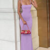 Robe d'été sexy, élégante et élégante pour une soirée, des vacances ou une sortie, avec une fente, dos nu et coupe moulante pour femme – Image 7