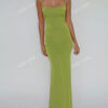 Robe d'été sexy, élégante et élégante pour une soirée, des vacances ou une sortie, avec une fente, dos nu et coupe moulante pour femme – Image 10