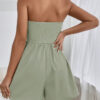SHEIN Essnce Combinaison courte bustier de couleur unie avec poches, été – Image 12