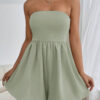 SHEIN Essnce Combinaison courte bustier de couleur unie avec poches, été – Image 13