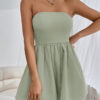 SHEIN Essnce Combinaison courte bustier de couleur unie avec poches, été – Image 14