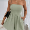SHEIN Essnce Combinaison courte bustier de couleur unie avec poches, été – Image 16