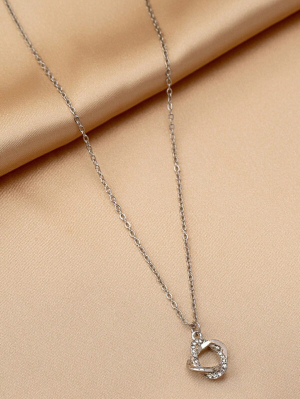 Collier de clavicule géométrique à cercle évidé plaqué or 18 carats et plaqué argent, cadeaux de bijoux – Image 4