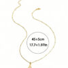 Collier avec initiale de nom pour femmes, bijoux en acier inoxydable, pendentifs simples avec alphabet de A à Z, colliers ras-du-cou avec lettre, mode pour fête – Image 7