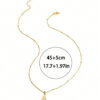 Collier avec initiale de nom pour femmes, bijoux en acier inoxydable, pendentifs simples avec alphabet de A à Z, colliers ras-du-cou avec lettre, mode pour fête – Image 11