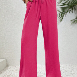 SHEIN LUNE Pantalon Ample À Cordon À Poche