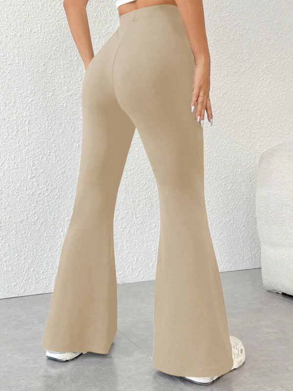 SHEIN PETITE Ce Sont Des Pantalons Évasés Taille Haute Slim Fit – Image 10