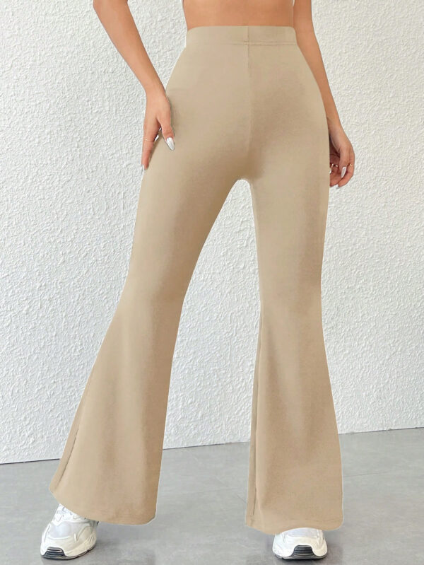 SHEIN PETITE Ce Sont Des Pantalons Évasés Taille Haute Slim Fit – Image 12