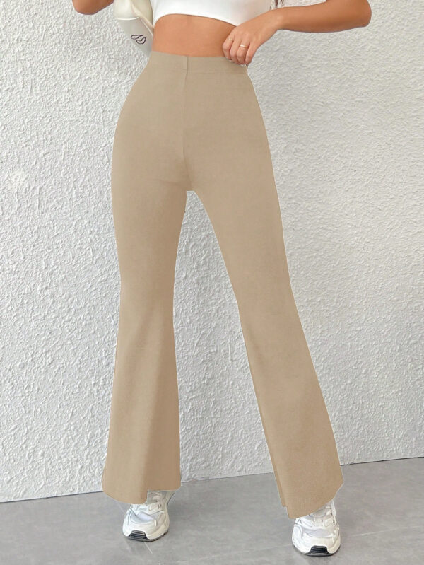 SHEIN PETITE Ce Sont Des Pantalons Évasés Taille Haute Slim Fit – Image 13