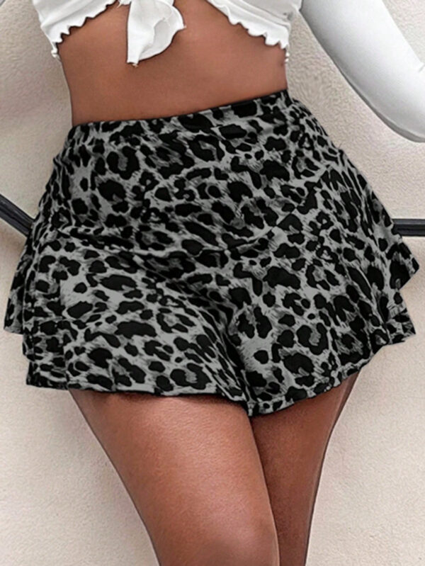 SHEIN SXY Jupe-short Sexy À Taille Haute Avec Ourlet Volanté Pour L'été – Image 9