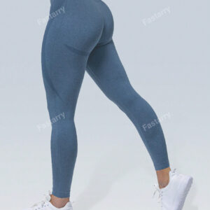 Legging sans couture taille haute sculptant et soulevant les fesses avec effet push-up et sourire