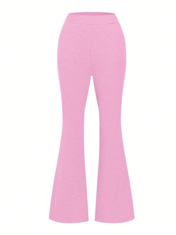 SHEIN Relaxiva Pantalon Évasé Couleur Unie – Image 6