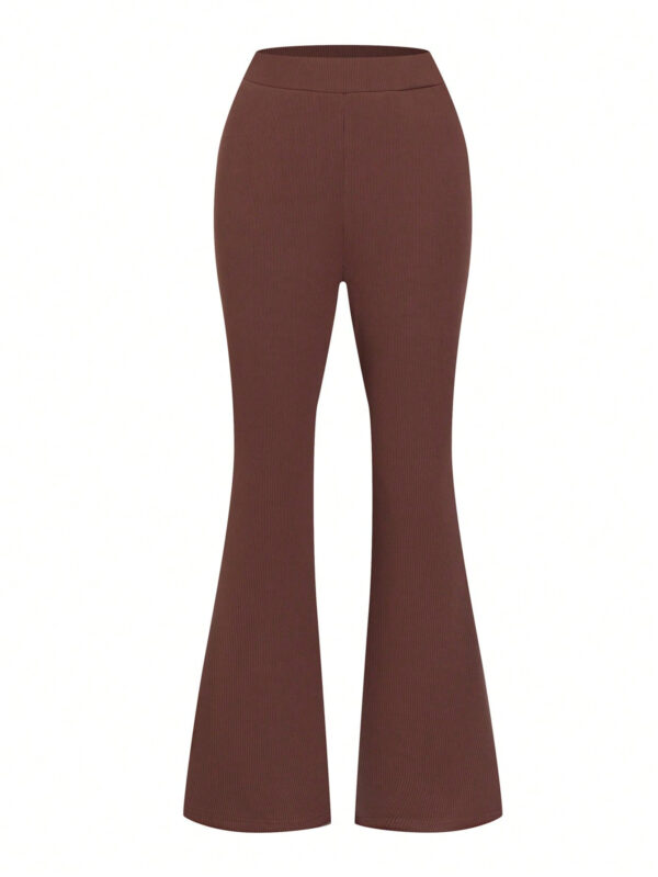 SHEIN Relaxiva Pantalon Évasé Couleur Unie – Image 10