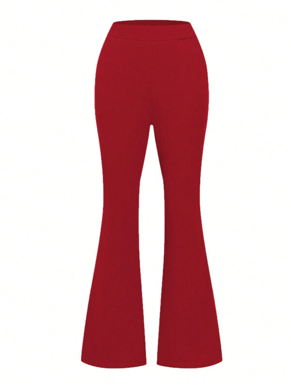 SHEIN Relaxiva Pantalon Évasé Couleur Unie – Image 12