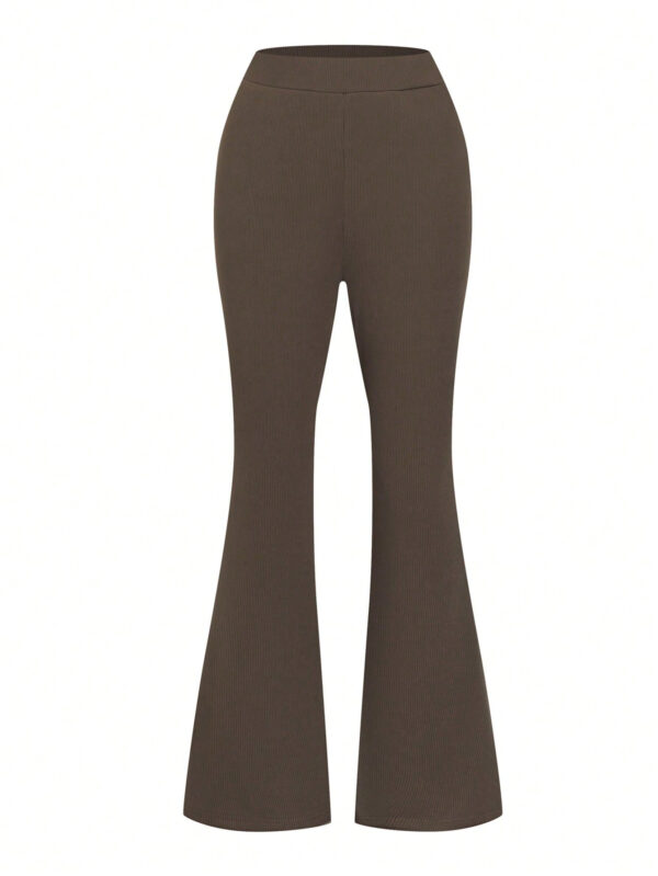 SHEIN Relaxiva Pantalon Évasé Couleur Unie – Image 13