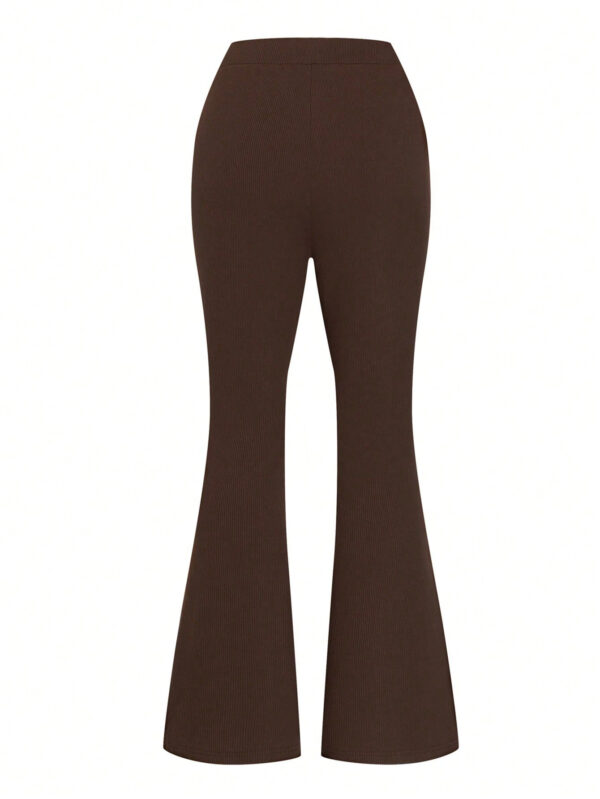 SHEIN Relaxiva Pantalon Évasé Couleur Unie – Image 15