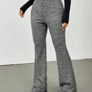 SHEIN EZwear Pantalon évasé côtelé