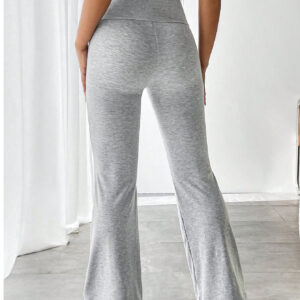 SHEIN PETITE Pantalon De Survêtement Taille Haute Évasé