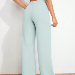 Pantalon droit unicolore