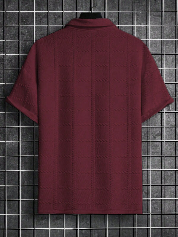 Manfinity Homme Chemise polo décontractée à manches courtes et unie pour homme en été pour les déplacements – Image 12