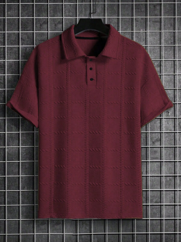 Manfinity Homme Chemise polo décontractée à manches courtes et unie pour homme en été pour les déplacements – Image 13