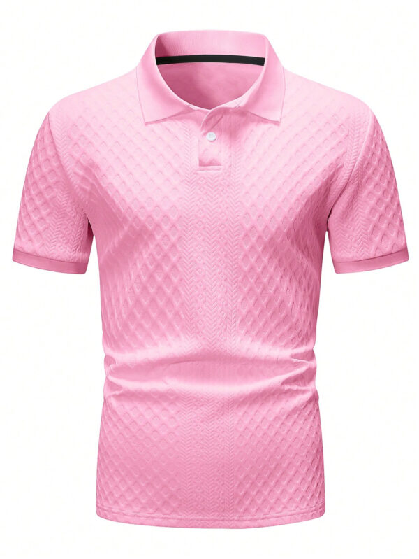 Manfinity Homme Polo casual pour homme en été à manches courtes et couleur unie pour la navette quotidienne – Image 8