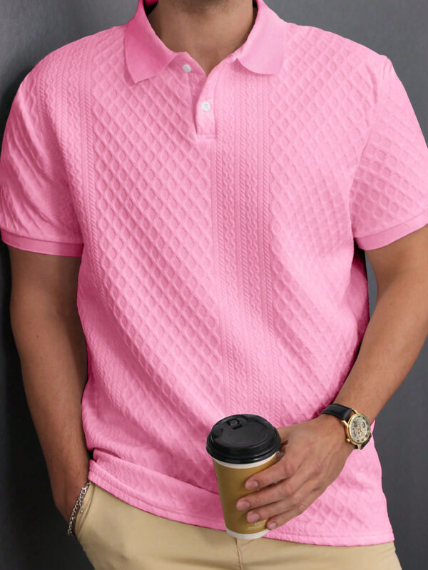 Manfinity Homme Polo casual pour homme en été à manches courtes et couleur unie pour la navette quotidienne – Image 10