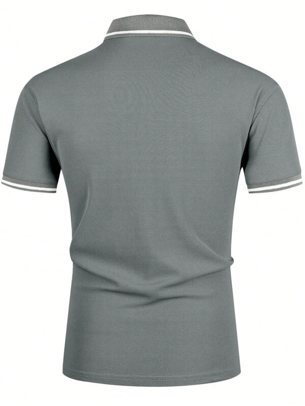 Manfinity Homme Homme Polo à bordure contrastante – Image 11