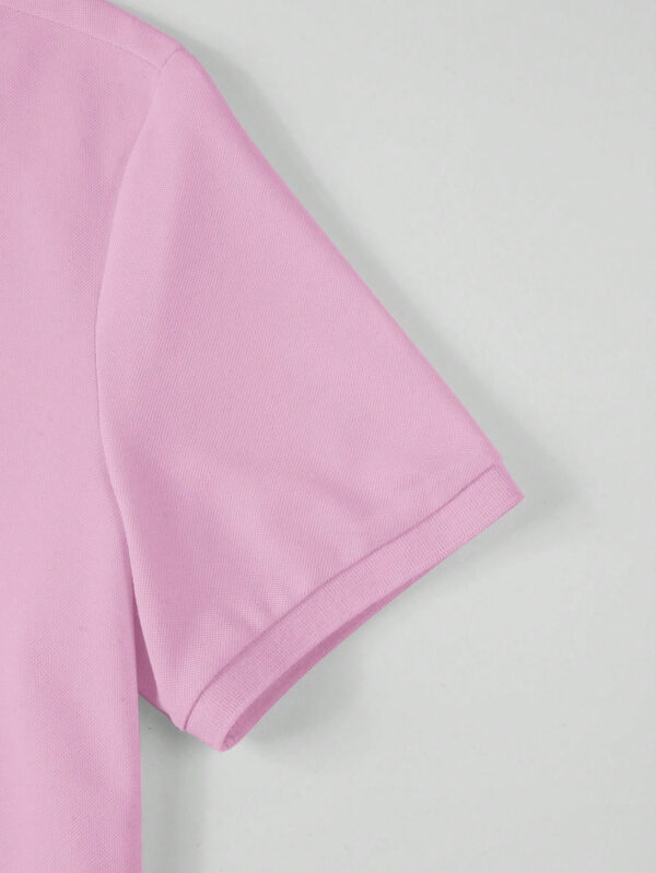 Manfinity Mode Chemise Polo À Manches Courtes À Boutons Avant Pour Homme De Couleur Unie – Image 14