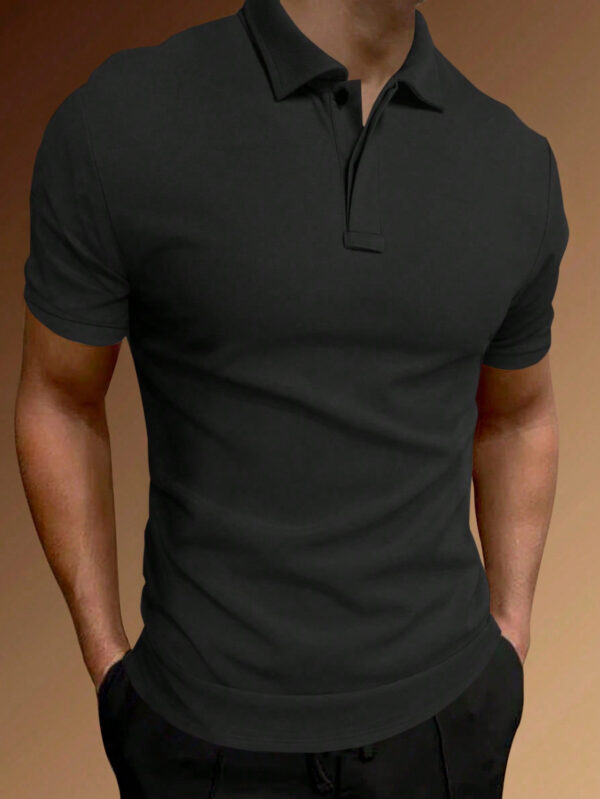 Manfinity Basics Homme Polo Unicolore – Image 3
