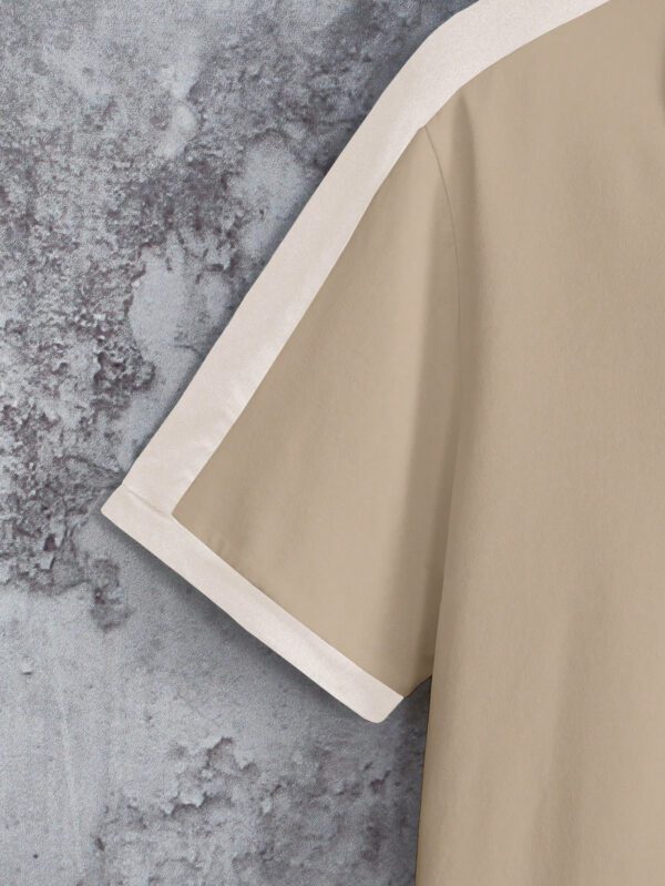 Manfinity Hypemode Chemise Polo Décontractée À Manches Courtes Et Blocs De Couleur Pour Hommes – Image 5