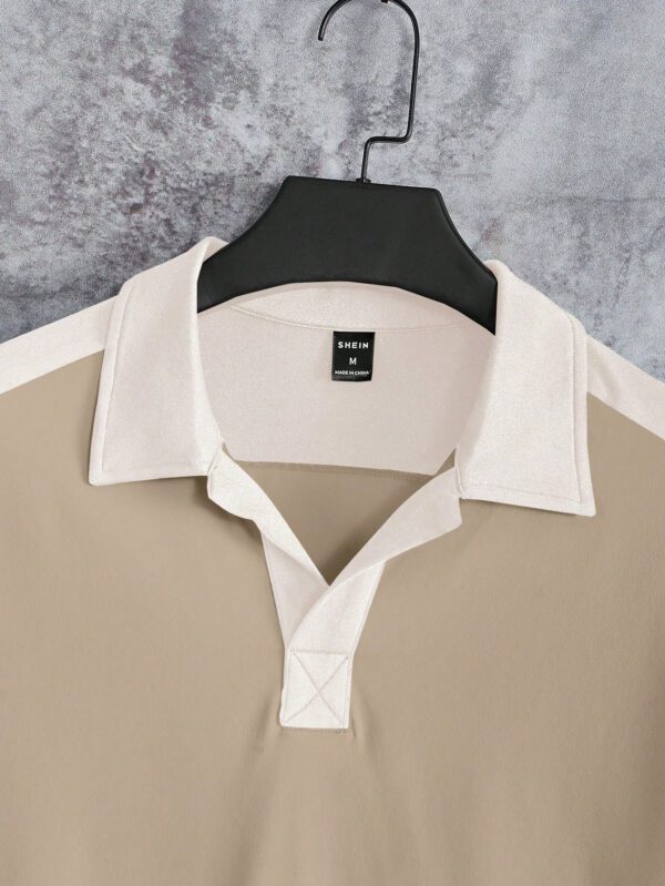 Manfinity Hypemode Chemise Polo Décontractée À Manches Courtes Et Blocs De Couleur Pour Hommes – Image 6