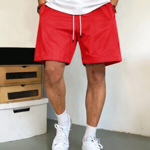 Manfinity Hypemode Shorts Pour Hommes À Coupe Ample Avec Poches Inclinées Et Taille À Cordon De Serrage