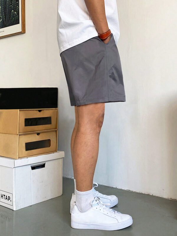 Manfinity Hypemode Shorts Pour Hommes À Coupe Ample Avec Poches Inclinées Et Taille À Cordon De Serrage – Image 12