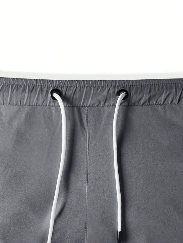 Manfinity Hypemode Shorts Pour Hommes À Coupe Ample Avec Poches Inclinées Et Taille À Cordon De Serrage – Image 13