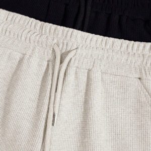 Shorts basiques pour hommes en tissu gaufré, lot de 2