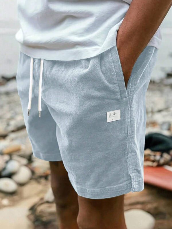 Shorts décontractés en velours côtelé pour hommes, pantalon polyvalent à cinq points – Image 4