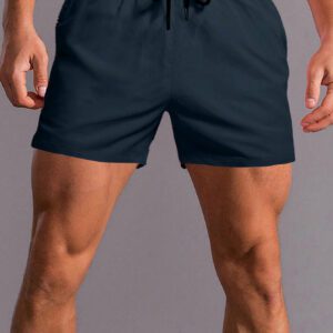 Manfinity Homme Shorts De Taille Solide À Cordon De Serrage Pour Homme