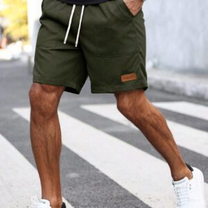 Manfinity Homme Shorts Amples Pour Hommes Avec Taille À Cordon De Serrage Et Poches En Biais