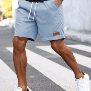 Manfinity Homme Shorts Amples Pour Hommes Avec Taille À Cordon De Serrage Et Poches En Biais