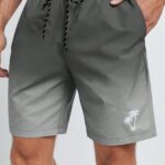 Manfinity RSRT Shorts Tissés Décontractés Ombrés D’impression De Palmiers Pour Homme